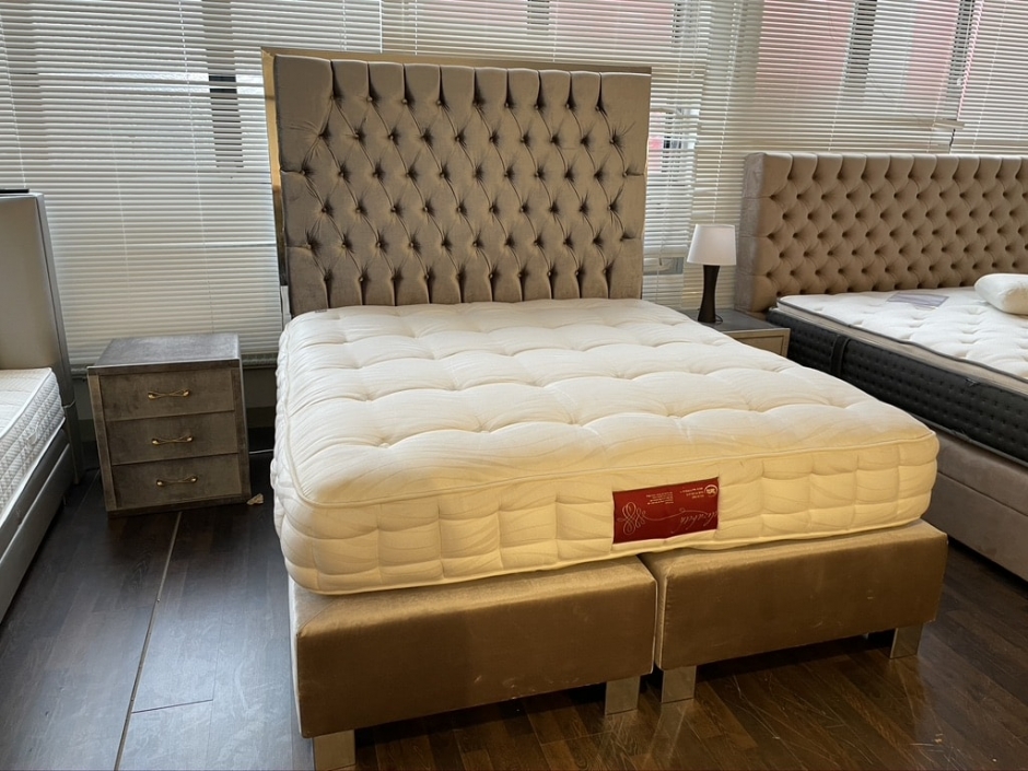 Boxspringbett „Highlander Chrome“ inkl. 7-Zonen Taschenfederkernmatratze