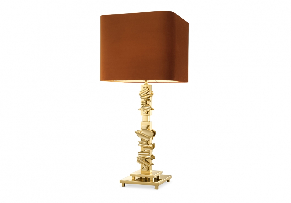 Nachttischlampe Abruzzo Gold