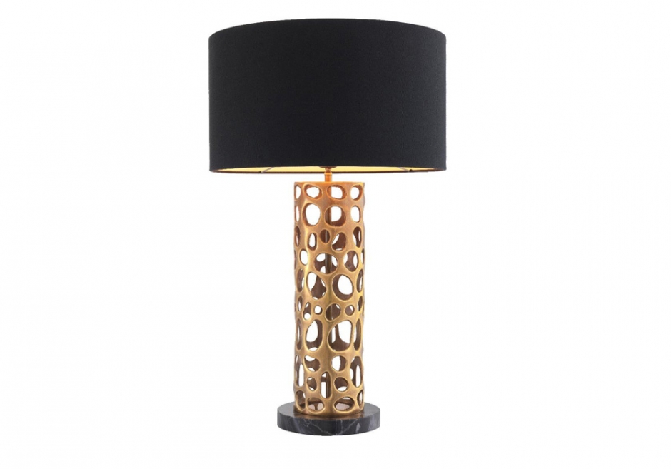 Nachttischlampe Dix Messing