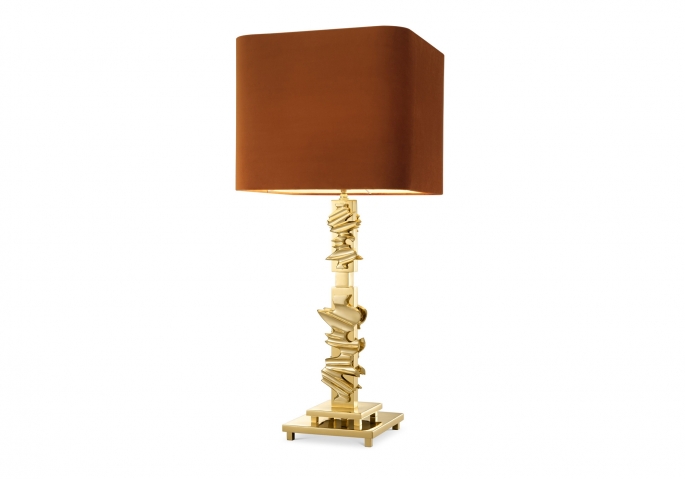 Nachttischlampe Abruzzo Gold